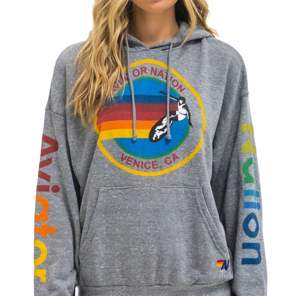 Aviator Nation relaxed unisex hoodie